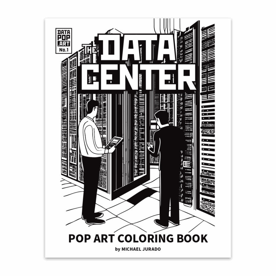 The Data Center Coloring Book No. 1 (US Letter) - Datapop